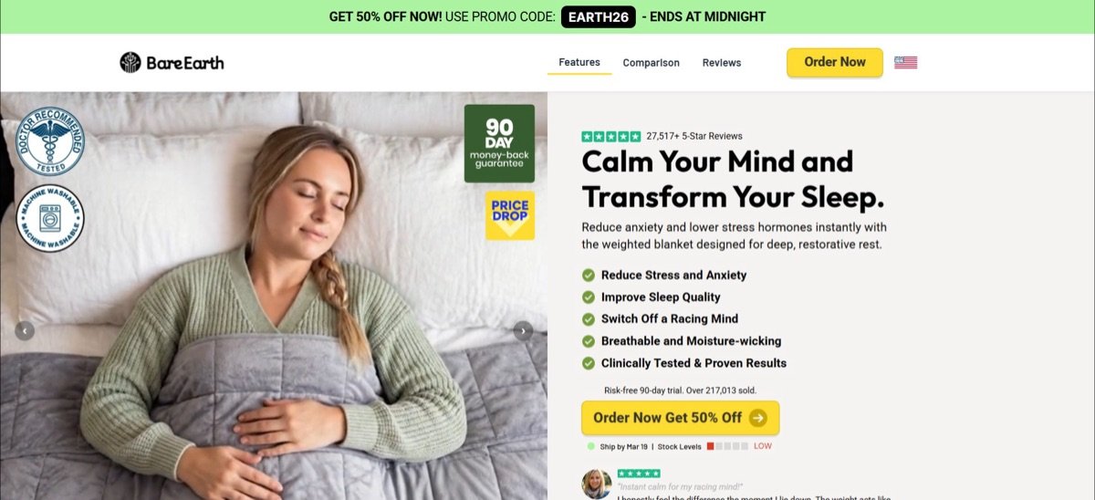 BareEarth Weighted Blanket