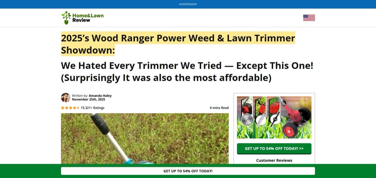 Wood Ranger Weed & Lawn Trimmer